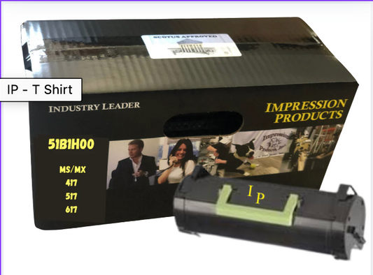 Lexmark 51B1H00 8.5K Page Yield High Yield  Eco Friendly Toner Cartridge for use in Lexmark printers MS/MX, 417, 517, 617