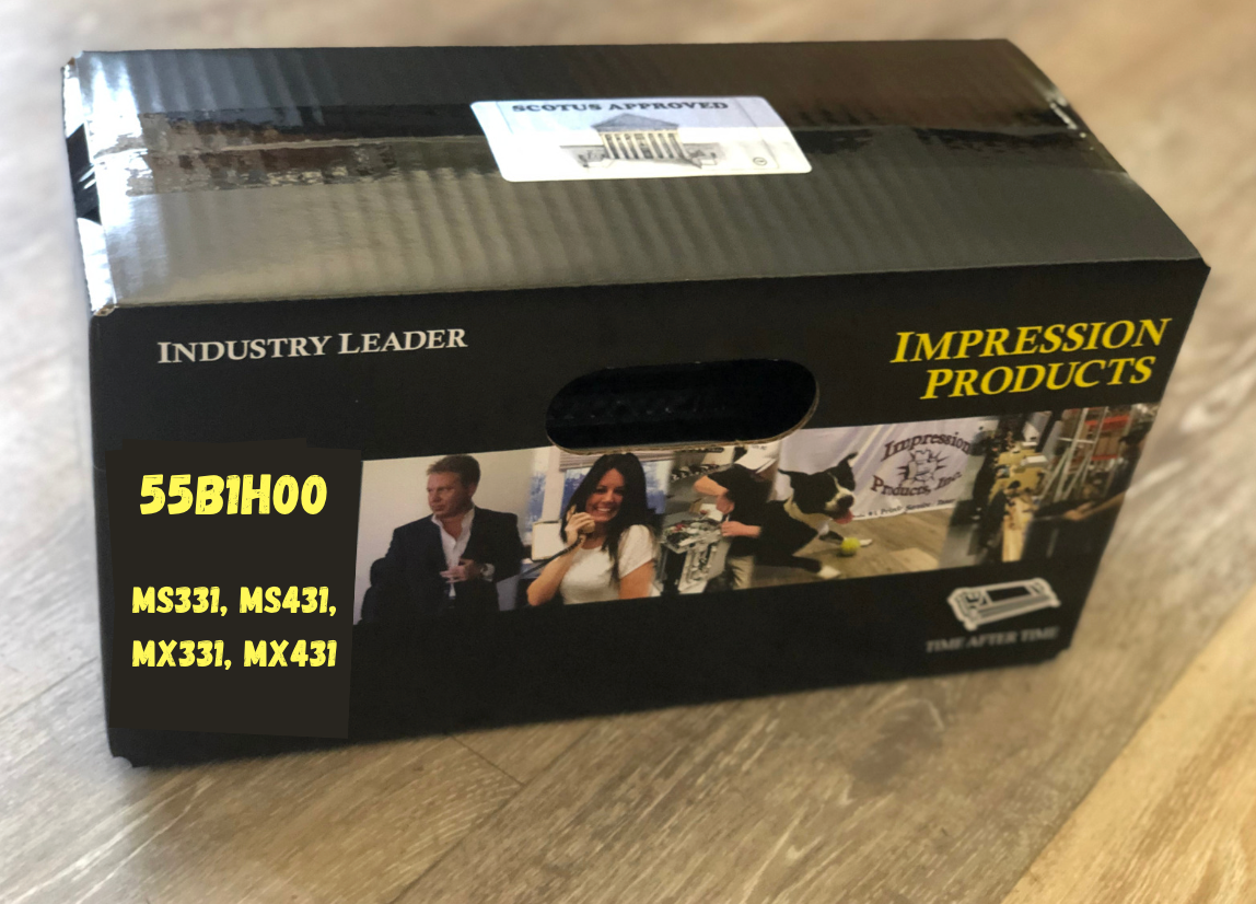 Lexmark 55B1HO0 15K Page Yield High Yield  Eco Friendly Toner Cartridge for use in for Lexmark printers MS331 / MS431 / MX331 / MX431 / MX432