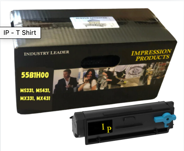 Lexmark 55B1HO0 15K Page Yield High Yield  Eco Friendly Toner Cartridge for use in for Lexmark printers MS331 / MS431 / MX331 / MX431 / MX432