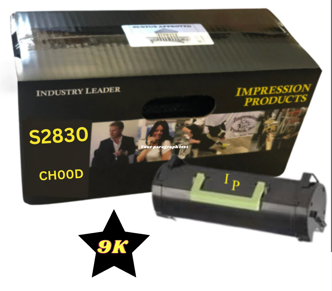 Impression Products Compatible Toner for Dell S2830 Series – 8,500 Page Yield (Black)