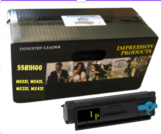 Lexmark 55B1HO0 15K Page Yield High Yield  Eco Friendly Toner Cartridge for use in for Lexmark printers MS331 / MS431 / MX331 / MX431 / MX432