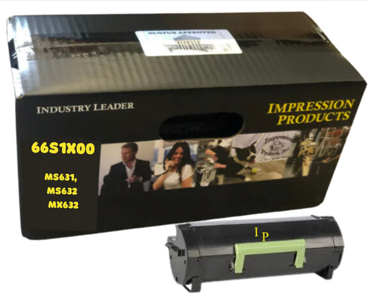 Lexmark 66S1X00 31K Page Yield High Yield  Eco Friendly Toner Cartridge for use in Lexmark printers MS631, MS632, MX632