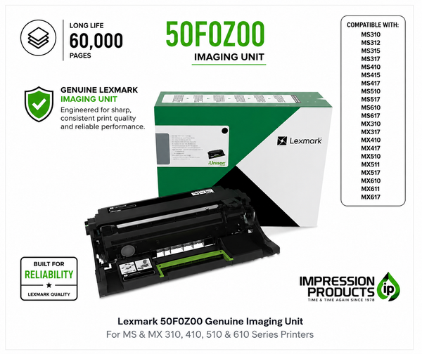 Lexmark 50F0Z00 Genuine Imaging Unit for MS/MX 310, 410, 510 & 610 Series