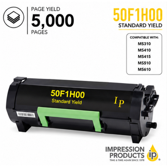 Lexmark 50F1H00 Standard Yield Compatible Toner Cartridge for MS310, MS410, MS510, MS610