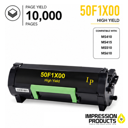 Lexmark 50F1X00 High Yield Compatible Toner Cartridge for MS410, MS415, MS510, MS610