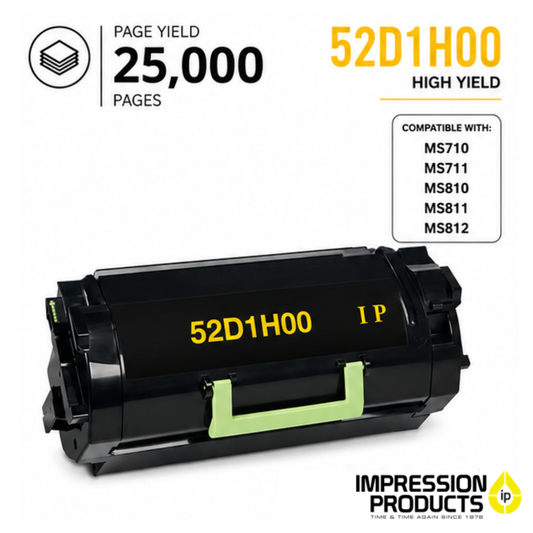 Lexmark 52D1H00 High Yield Compatible Toner Cartridge for MS710, MS711, MS810, MS811, MS812