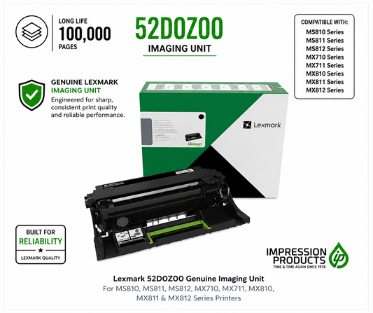 Lexmark 52D0Z00 Genuine Imaging Unit for MS810, MS811, MS812, MX710, MX711, MX810, MX811 & MX812