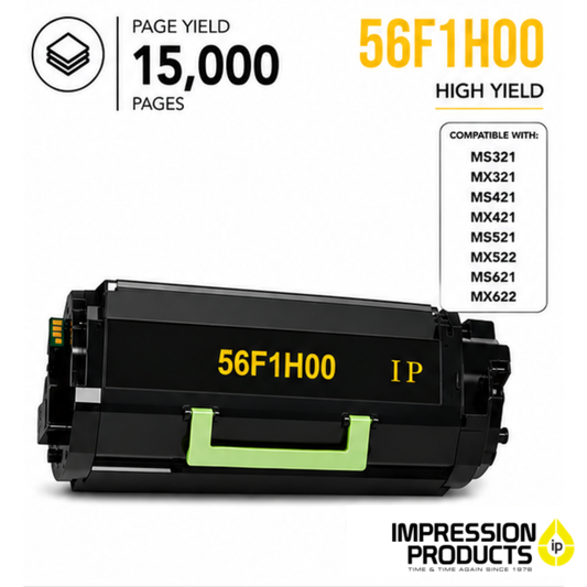 Lexmark 56F1H00 High Yield Compatible Toner Cartridge for MS & MX 321, 421, 521, 621, 622