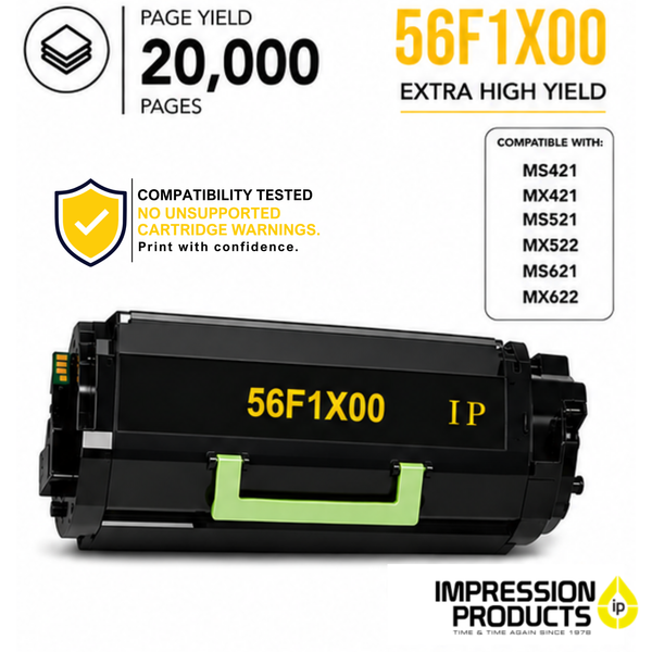 Lexmark 56F1X00 Extra High Yield Compatible Toner Cartridge for MS & MX 421, 521, 621, 622