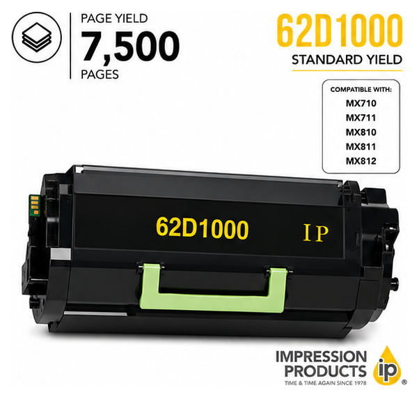 Lexmark 62D1000 Standard Yield Compatible Toner Cartridge for MX710, MX711, MX810, MX811, MX812