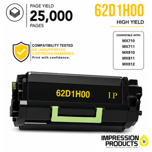 Lexmark 62D1H00 High Yield Compatible Toner Cartridge for MX710, MX711, MX810, MX811, MX812
