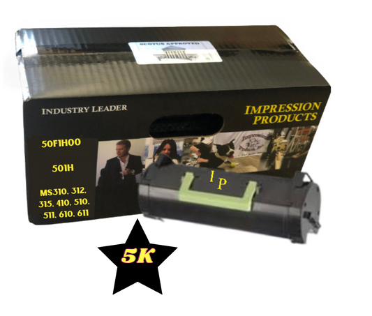 50F1H00 - 5,000 Page High Yield for MS310 / MS410 / MS510 / MS610